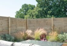 double slatted fence panels