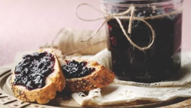 blackcurrant and apple jam