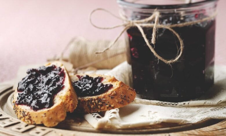 blackcurrant and apple jam