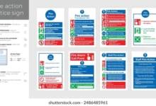 fire action notice template