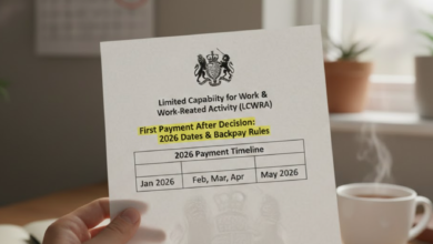 lcwra first payment after decision