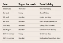 Bank Holiday August 2026