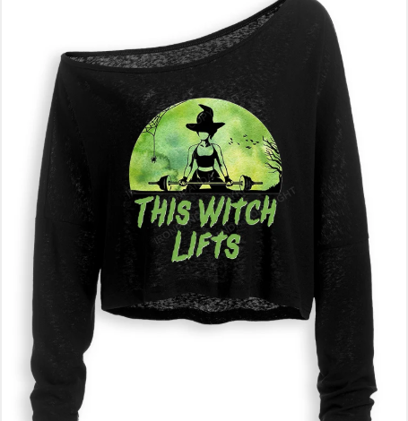 What to Wear to the Gym: Off Shoulder Long Sleeve Gym Crop Top Ideas | IronPandaFit